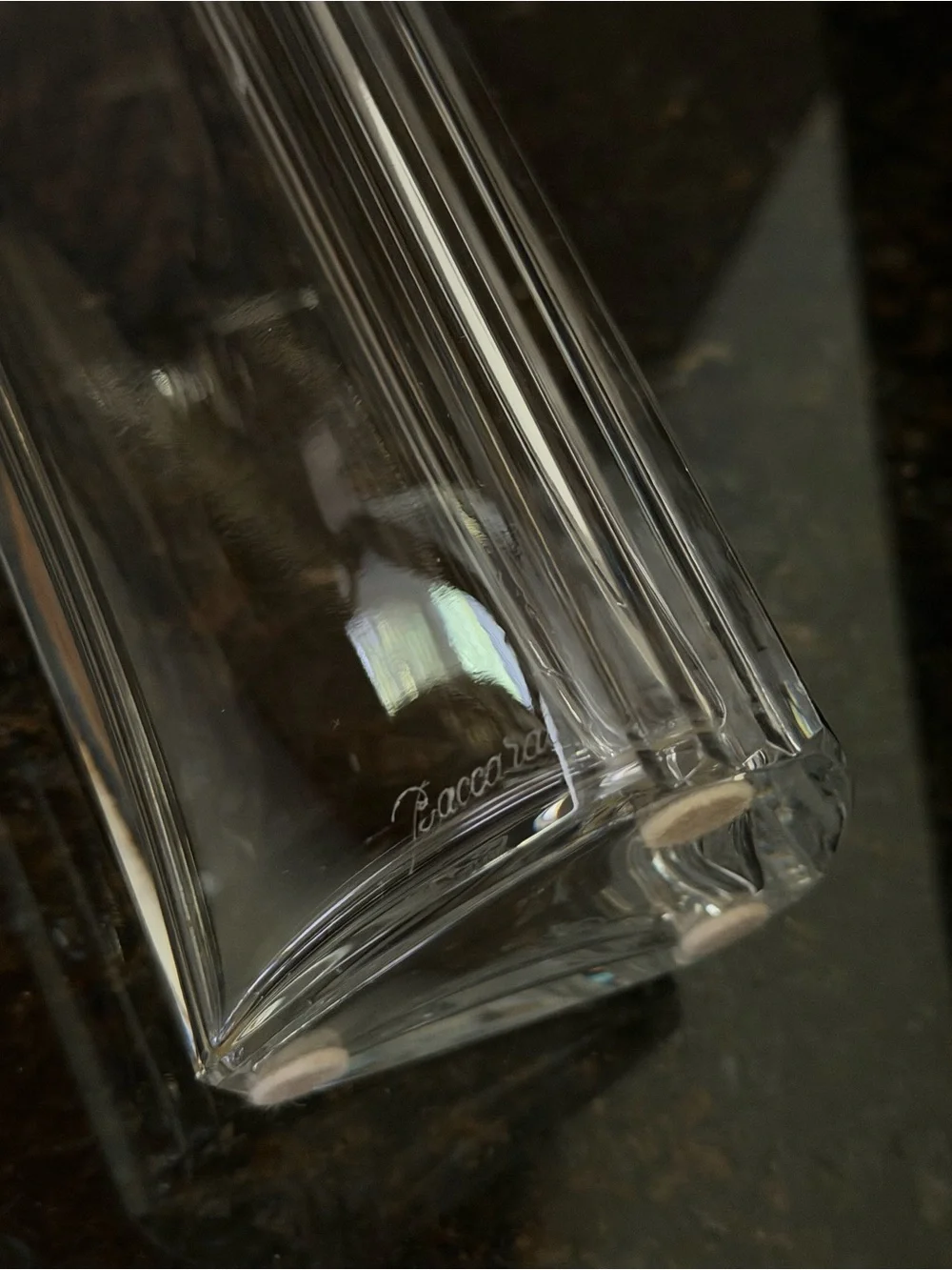 Baccarat 9.75” Crystal Triangular Vase | Made in France